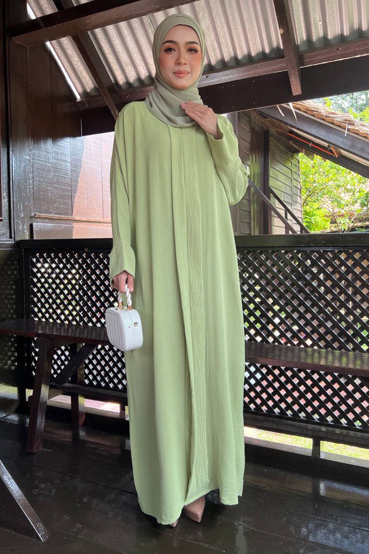 KAFTAN KUNTUM / MATCHA (1) FREESIZE