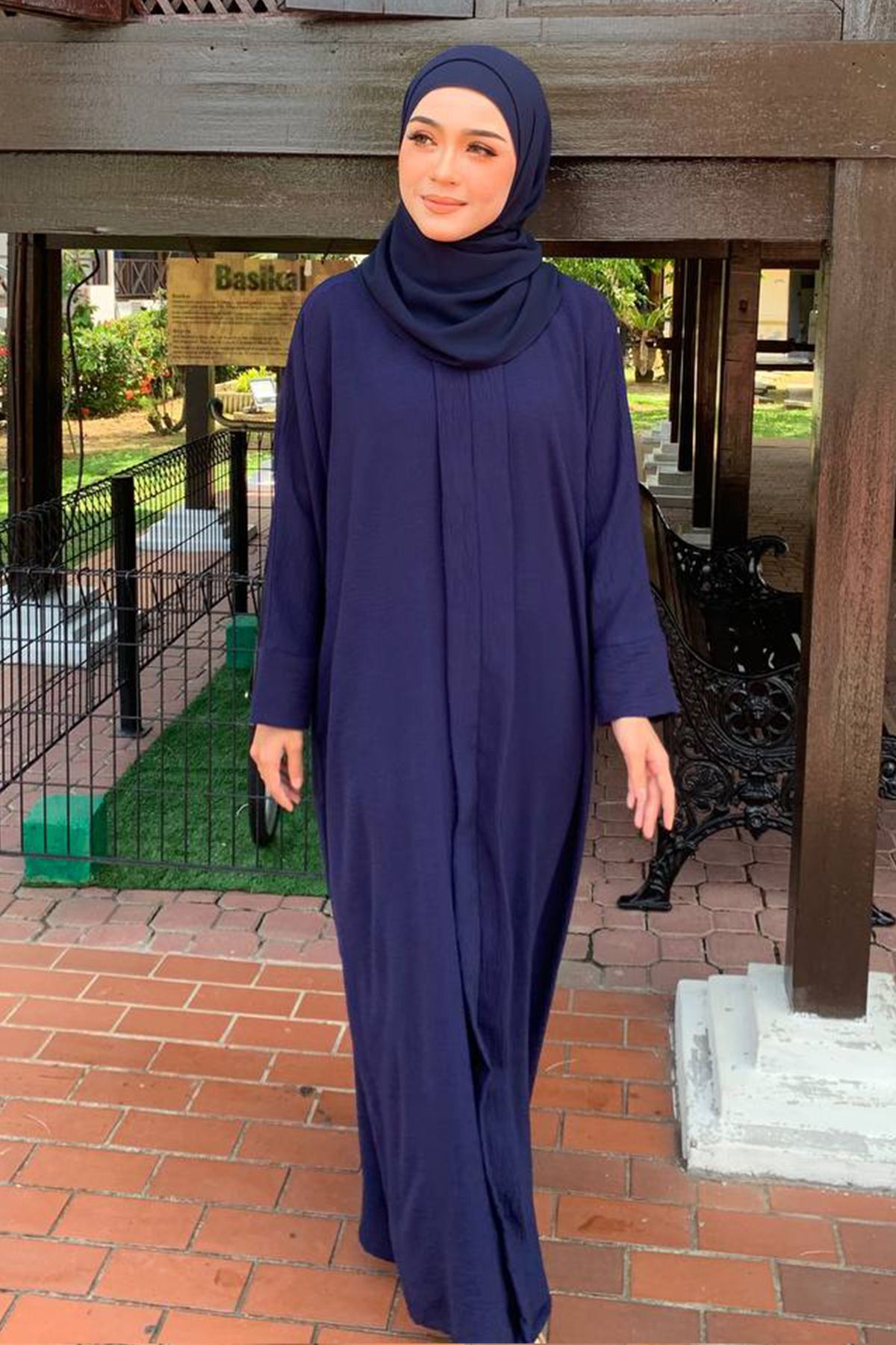 KAFTAN KUNTUM / NAVY BLUE (1) FREESIZE