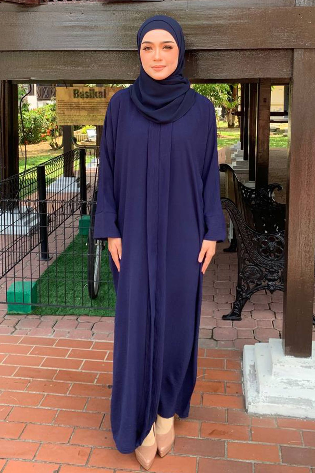 KAFTAN KUNTUM / NAVY BLUE (1) FREESIZE