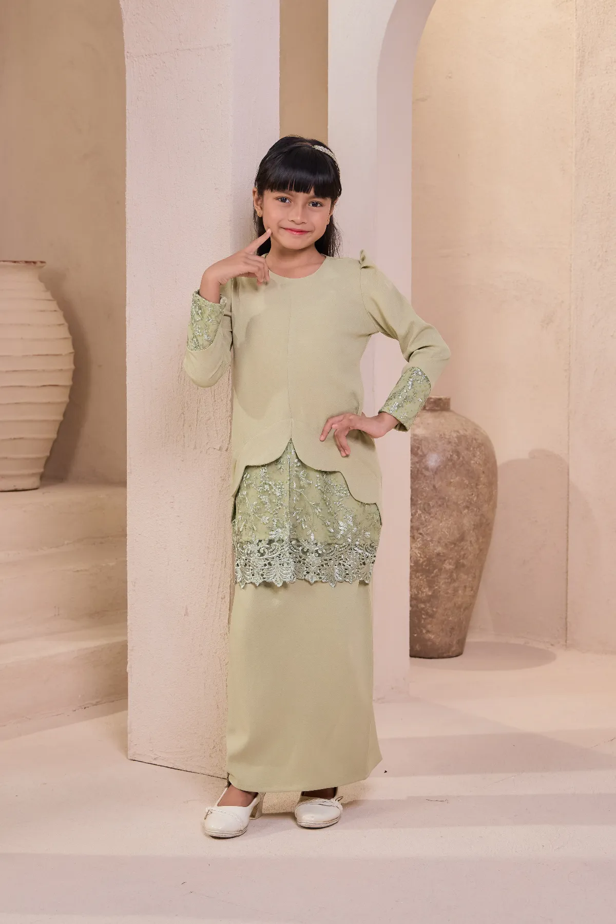 MELATI KIDS SAGE GREEN